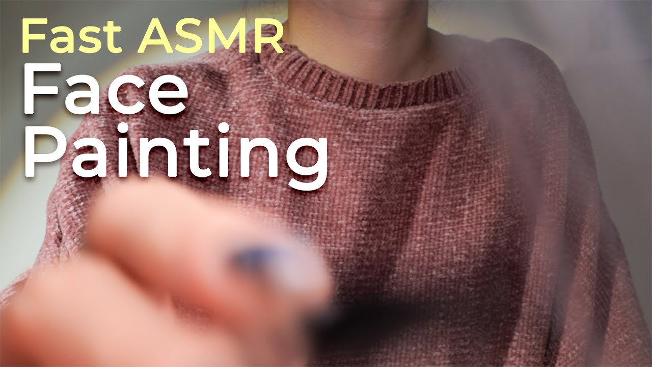 ❌no talking) FAST Face Painting RP | Silicon Makeup Sponge (layered sounds, actual lens touching)