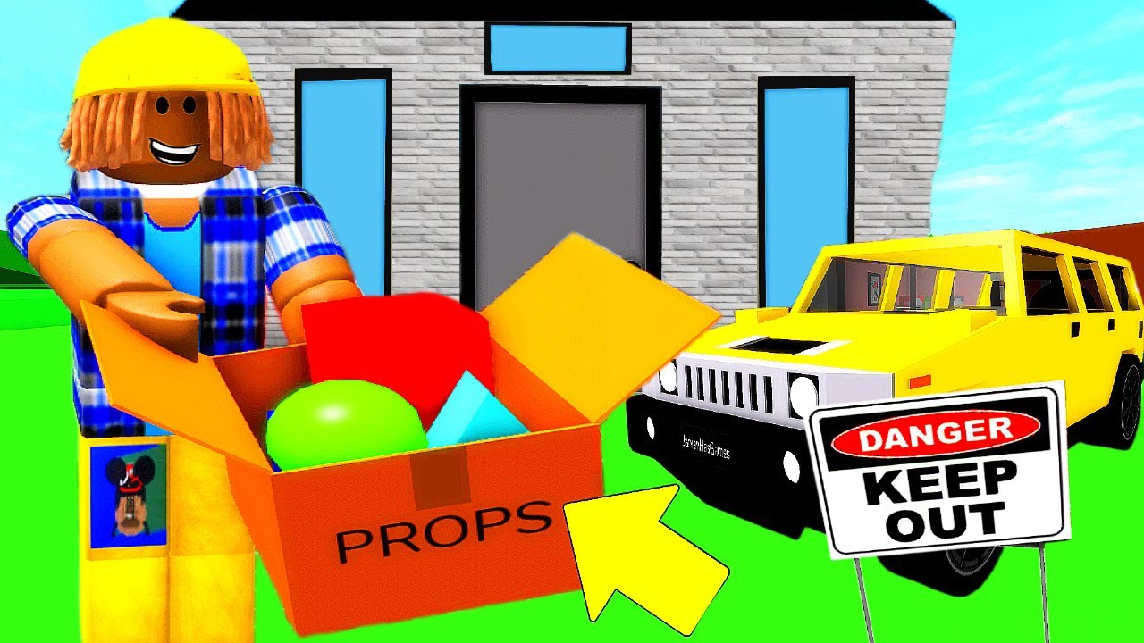 Я построил дом для реквизита, чтобы спрятаться от своего нового соседа... (Ролевая игра в Брукхей...