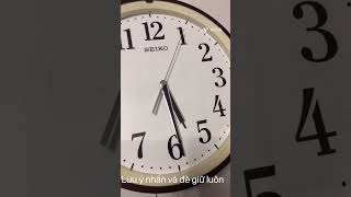 Seiko KX205B #guide #japan #hướng dẫn chỉnh giờ radio controlled #wallclock