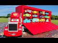 12 Toys Cars (minicar) & Clean Up Trailer ☆ Find the car hidden in the park.