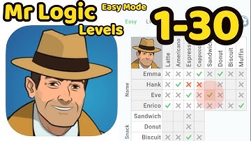 Mr Logic Game Mode Easy All Level 1 - 30 Complete Gameplay Walkthrough