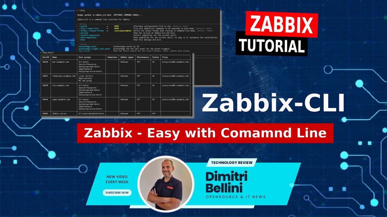 Zabbix - Easy with Command Line - [Sub EN] #zabbix #shell - YouTube