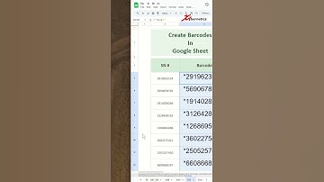 Create Barcodes In Google Sheets - Excel Tips and Tricks
