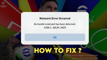 Network Error OccurredAn invalid command has been detected ||  problem solve ||#efootball #problem