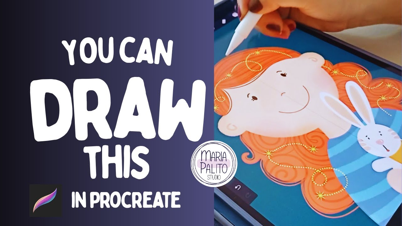 How to Draw Chibi Girl with Bunny in Procreate | Beginner Friendly Step ...