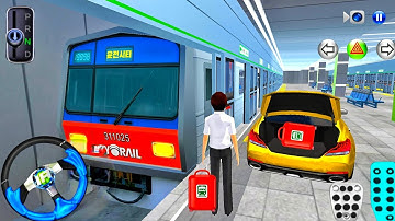 Car🚗 to Subway Metro Train Journey 🚆✨ 3D Driving Class 2025 🚀 Android & iOS Gameplay 🎮🚧