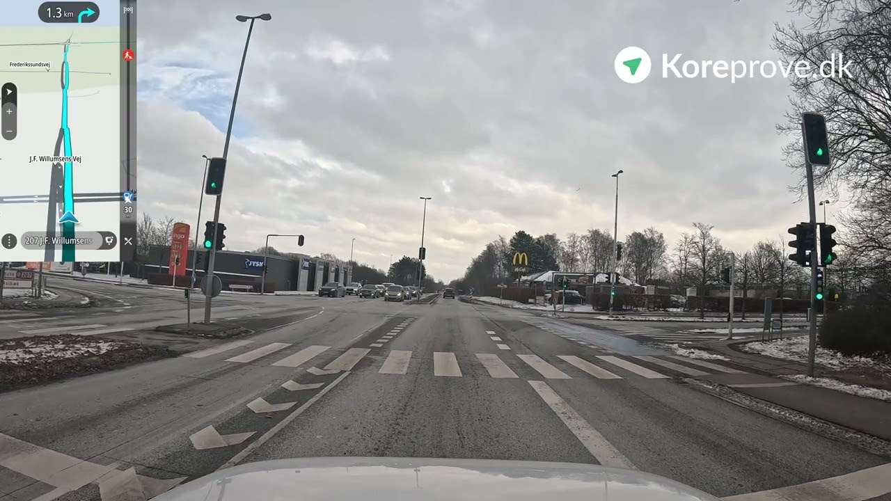 Køreprøve rute Frederikssund Sundby