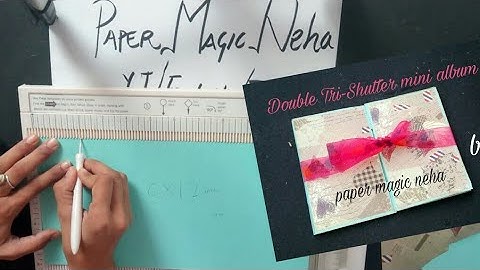 Double Tri-Shutter mini album tutorial | micro mini album|