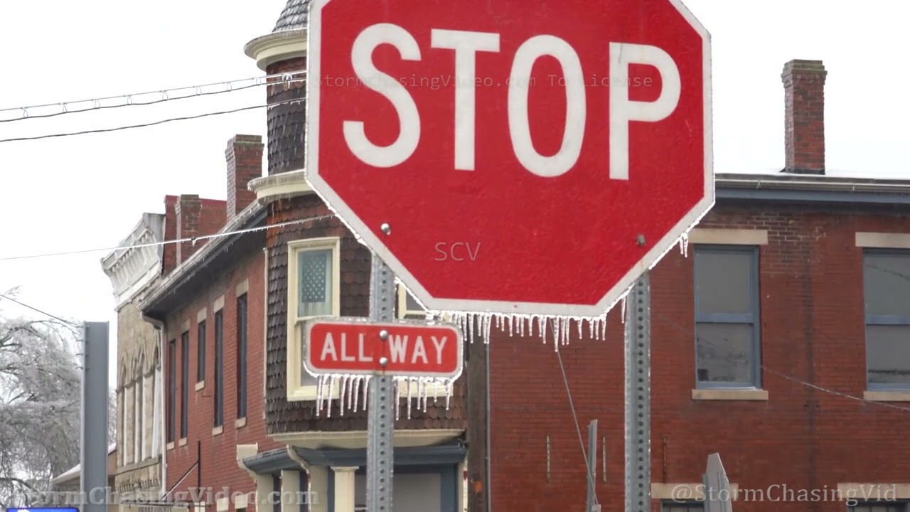 Freezing Rain Blankets New Castle, KY - 2/3/2022