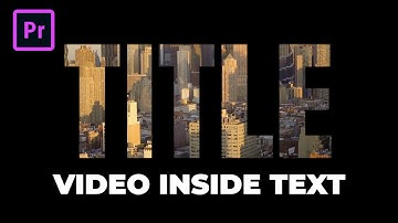 How to Add VIDEO Inside TEXT in Adobe Premiere Pro (As Seen in 1917 Trailer)