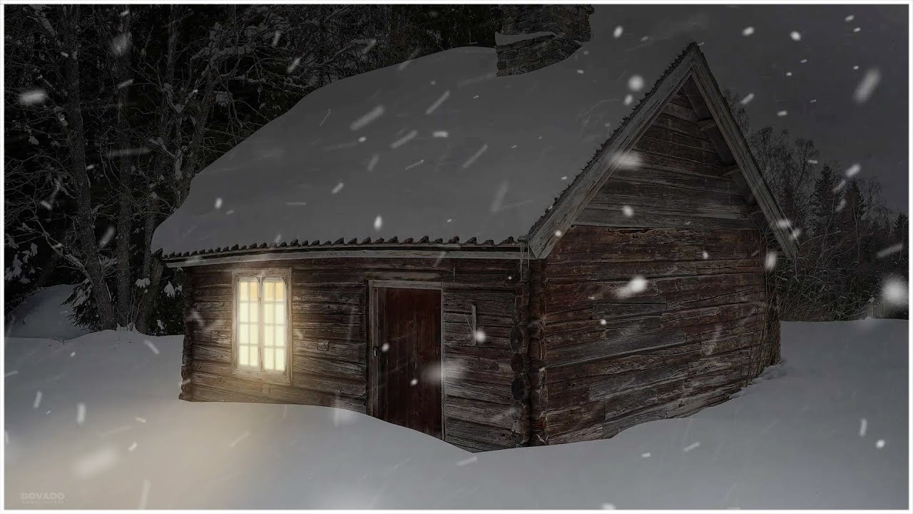 Snow Storm at an Old Wooden Cabin┇Howling Wind & Blowing Snow - YouTube