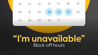 How to Block Time Slots On Recurring and One-Off Basis | BLAB Tutorial Profile