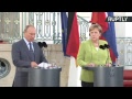 Пресс-подход Владимира Путина и Ангелы Меркель