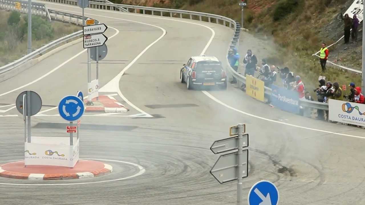 Jarkko Nikara makes smooth 540° in Rally Racc Catalunya 2012 with MINI WRC