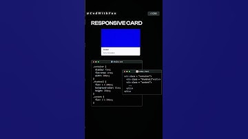 Responsive Card Layout CSS Code #html #css