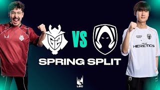 G2 vs HERETICS, G2 EST DE RETOUR DU FIRST STAND ! (LEC Sp...