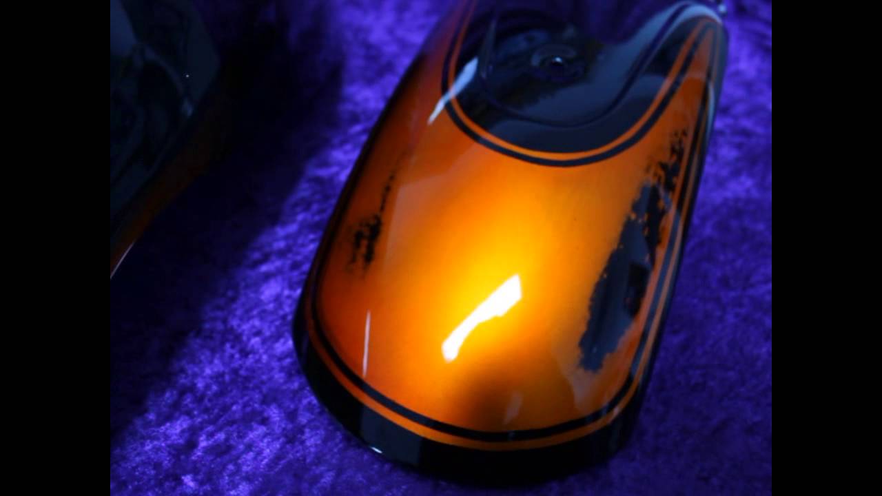 Harley Davidson V Rod Airbrush Custompaint ACDC Design - YouTube