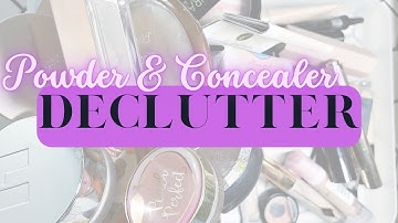 Powder & Concealer Declutter with Swatches | 2022
