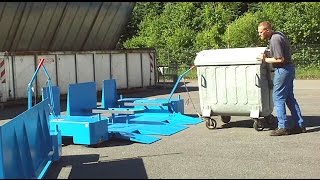 Routenzug Für Müllbehälter