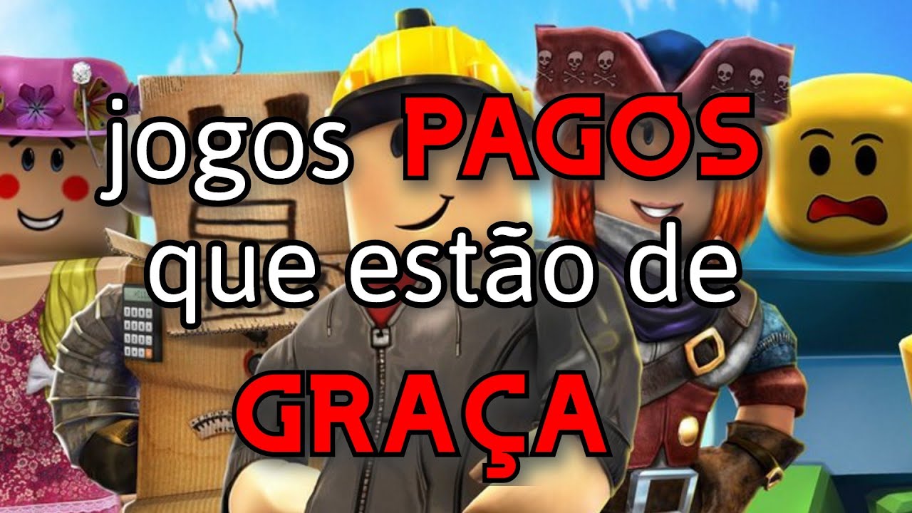 JOGANDO JOGOS PAGOS NO ROBLOX!!! 