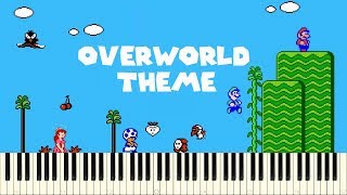 ♪ Super Mario Bros. 2: Overworld Theme - Piano Tutorial Resimi