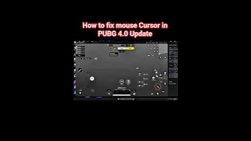 How to fix mouse Cursor glitch in Pubg 4.0 update ✅️