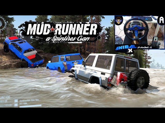 RUTAS EXTREMAS CON TOYOTAS #1 - SPINTIRES MUDRUNNER - G27 MOD class=