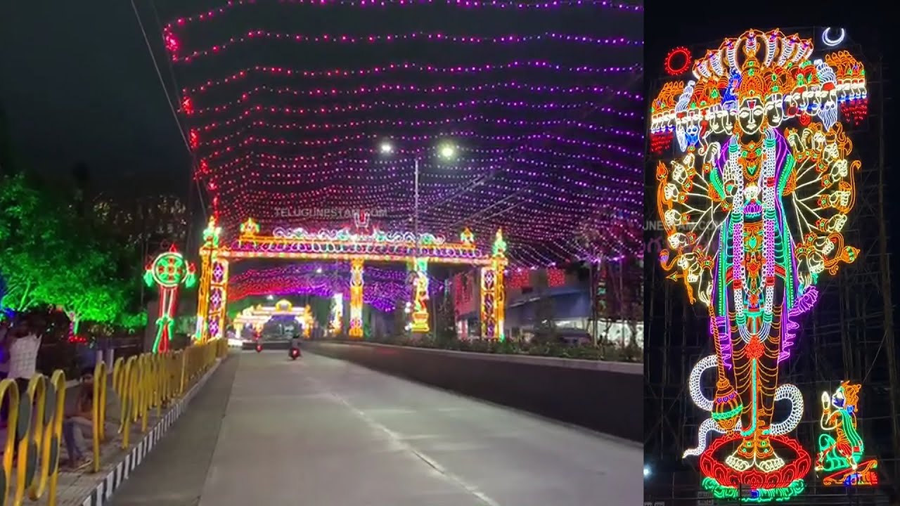 Tirumala Temple Lighting for Brahmotsavams by Tirumala Tirupati Devasthanams Looking Beautiful