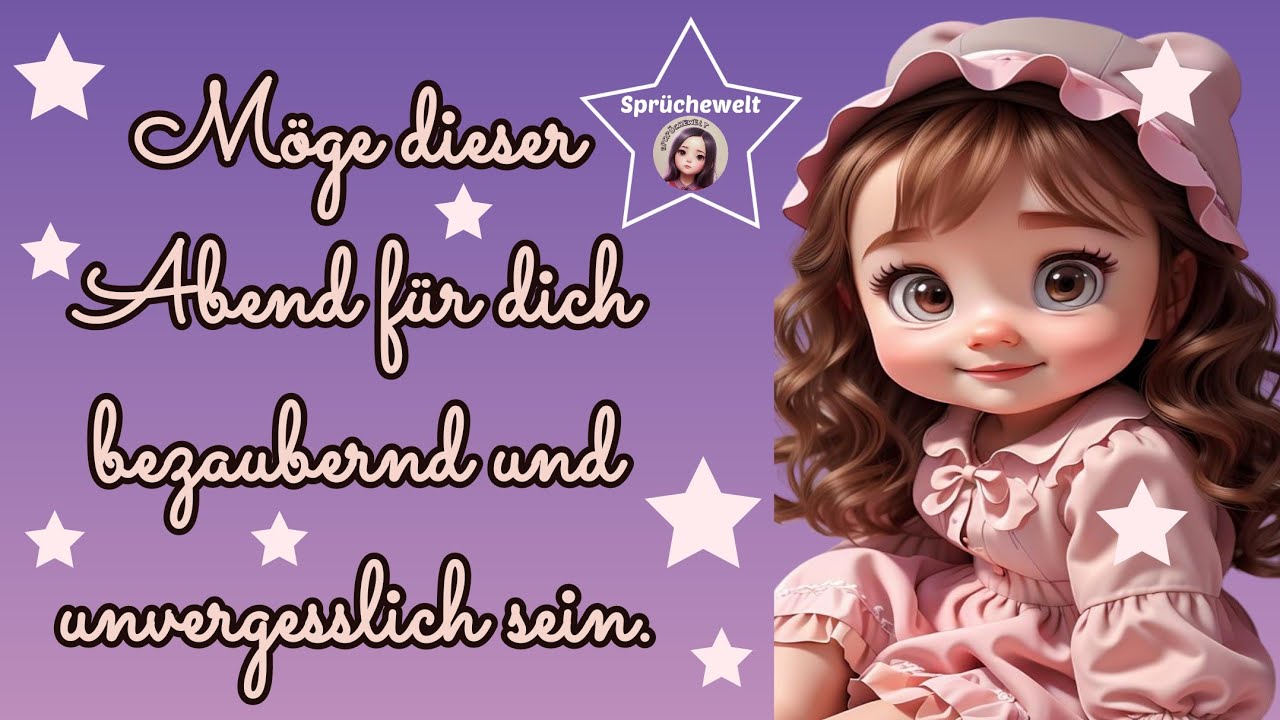 Möge dieser Abend für dich bezaubernd und unvergesslich sein. 🌟🌛🌟🌠 ️
