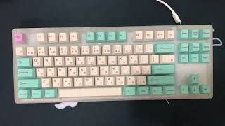 Gamakay (Womier) K87 modded Soundtest #keyboard #soundtest #keyboardsounds #shorts