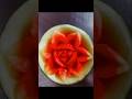 Easy Watermelon Rose Carving 🌹🍉 | Beautiful Fruit Art for Beginners