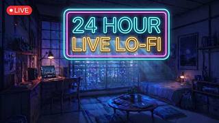 24 Hour Late Night Lo-Fi Radio 🌙 Endless Chill Beats