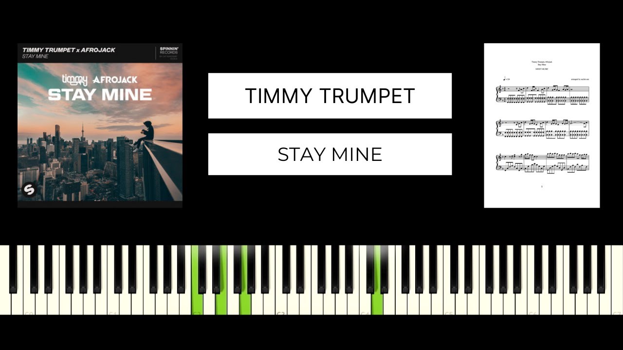 Timmy Trumpet x Afrojack - Stay Mine (BEST PIANO TUTORIAL & COVER)