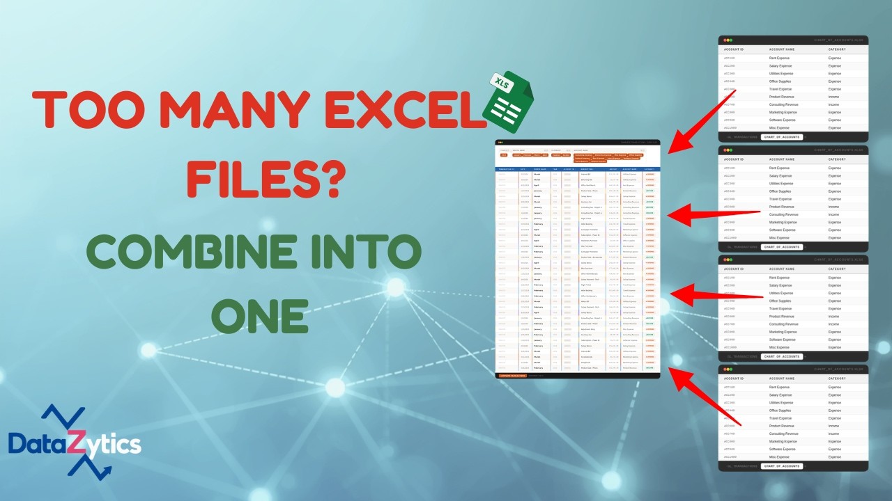 Combine Multiple Excel Files into One Report (Power Query) - YouTube