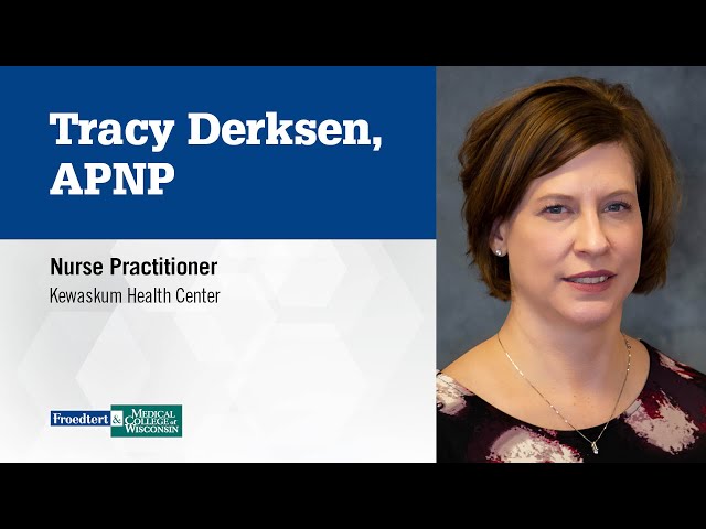 Watch Tracy Derksen, nurse practitioner, internal Medicine on YouTube.