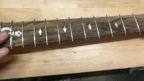 Zebrawood Guitar Build 11: Installing the Frets