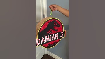 Custom Jurassic Park pinata #piñatas #jurassicpark #jurassicworld
