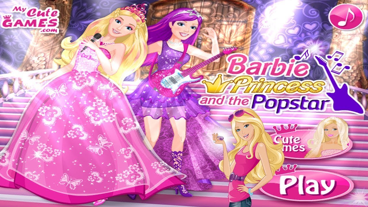 My cute games. Игра Барби принцесса. Barbie Princess and the Popstar. Журнал Барби принцессы. Платье Pop Star Barbie.