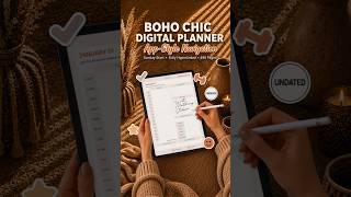 Boho Chic Digital Planner with Stickers for GoodNotes & iPad