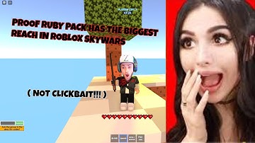 PROOF RUBY PACK HAS THE MOST REACH (ROBLOX Skywars!) (Not Clickbait)