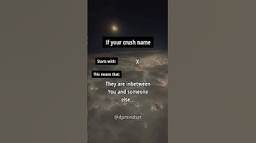 If your crush name starts with... this means that... #shorts