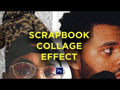 Scrapbook CUT OUT Collage Tutorial - Photoshop CC 