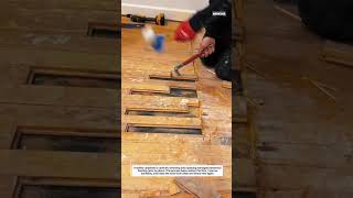 Insane Hardwood Floor Repair Skills! 🔨🔥 | Satisfying Carpentry Work