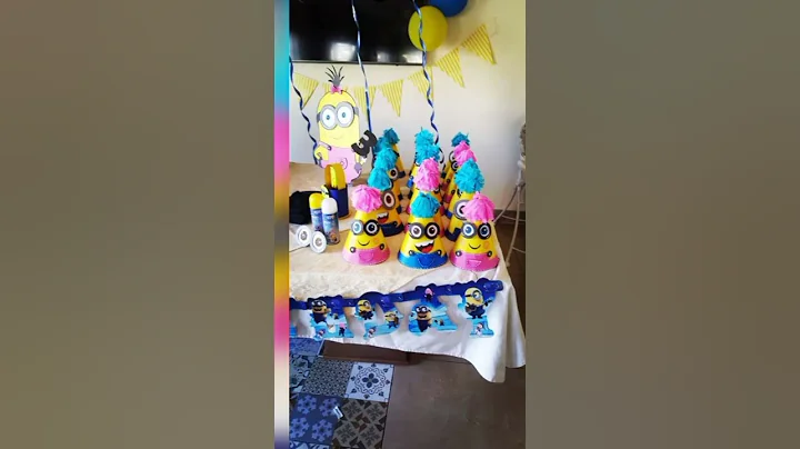Minions Theme Party Decor|Hand made|Paper Craft if you liked my work please like & do subscribe