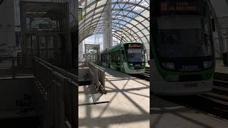 Tramway to Bd. Banu Manta (line 10) arriving in Pasajul Basarab (Bucharest)