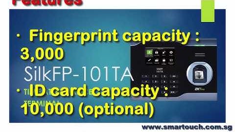 Biometric Fingerprint Machine SilkFP-101TA Features Integrated with Time Attendance System