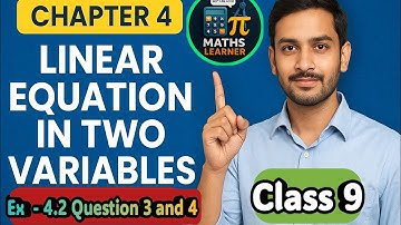 NCERT Maths class 9 | Linear equation in two variables | chapter 4 Exercise 4.2 Question 3 and 4 |