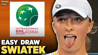 Swiatek Easy Draw at Rome Open 2024 | Rybakina, Sabalenka Clash Again | Tennis News