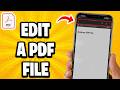 How To Edit A PDF File