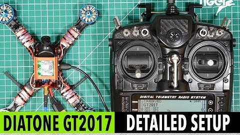 Diatone GT2 2017 setup with FrSky XSR SBUS and Taranis - part 2